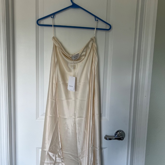 GINIA Silk Cardi Skirt in Pearled Ivory NWT S - Picture 5 of 11